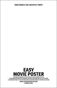 Easy Movie Poster template